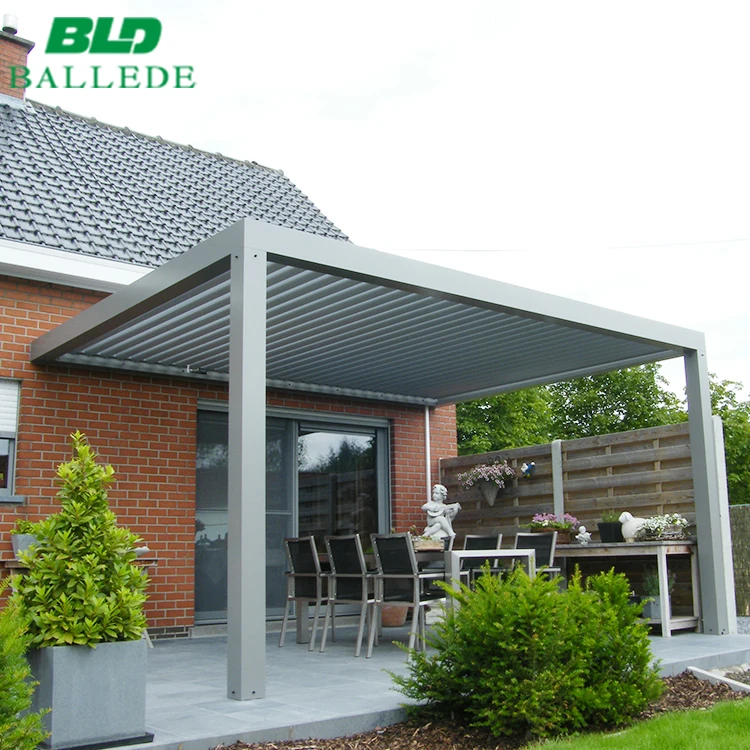 Моторизованная Водонепроницаемая наружная алюминиевая потолочная беседка 3x3