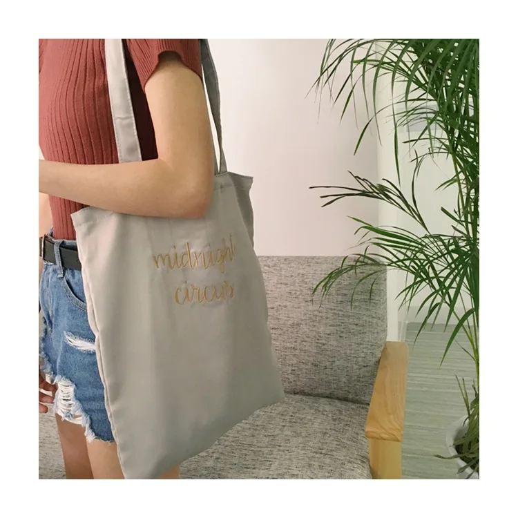 Hottest embroidery satin bag for shopping