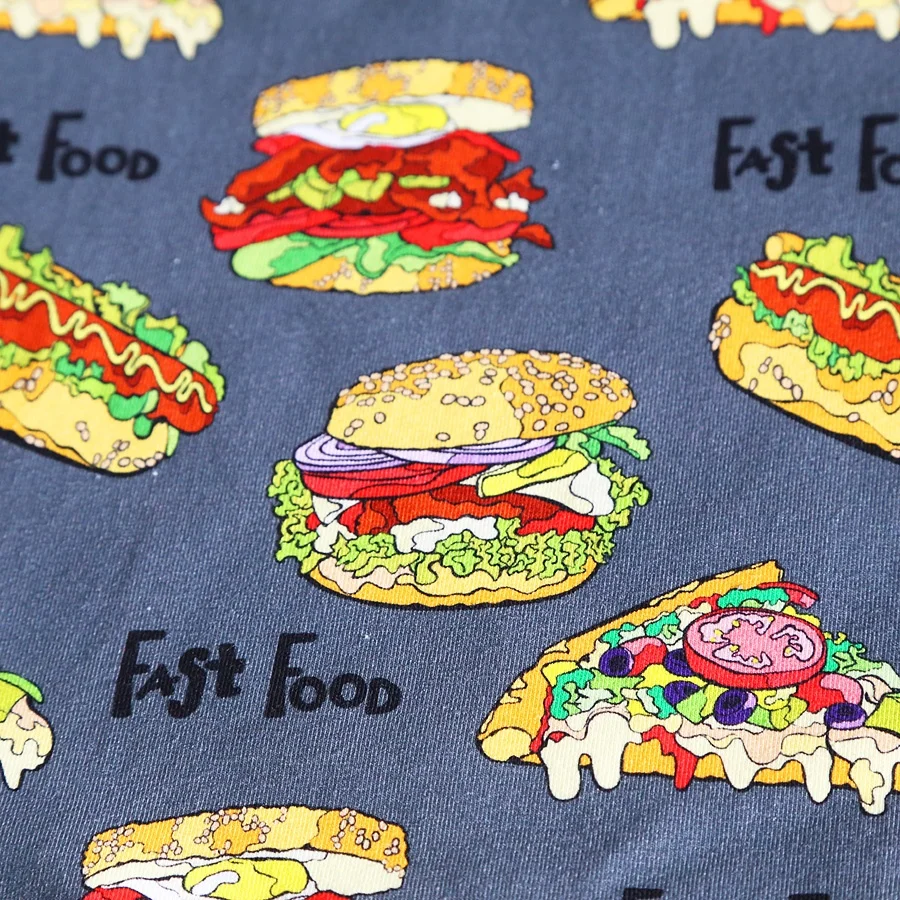 
Digital printing 95 Cotton 5 Spandex lycra Knitted fabric for kids 