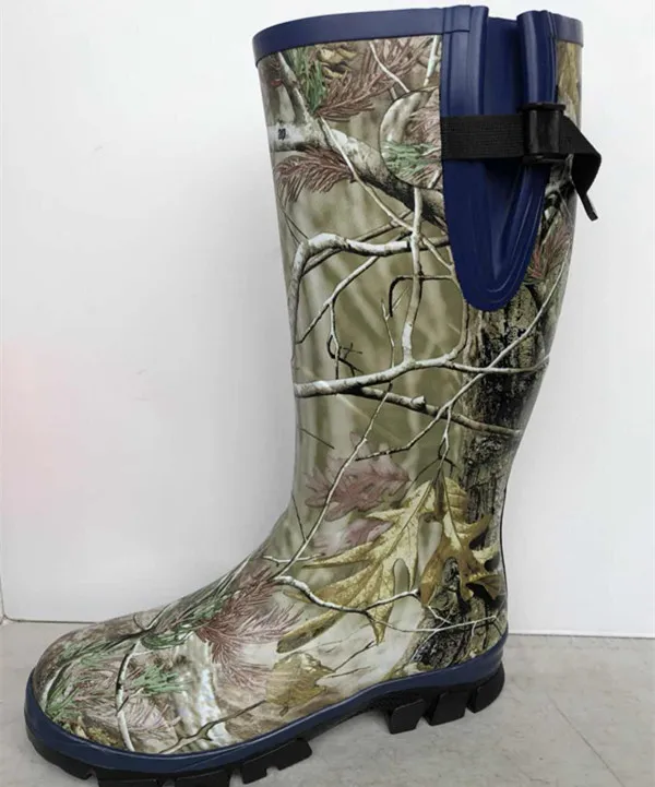 
camo printed waterproof hunting men boots 