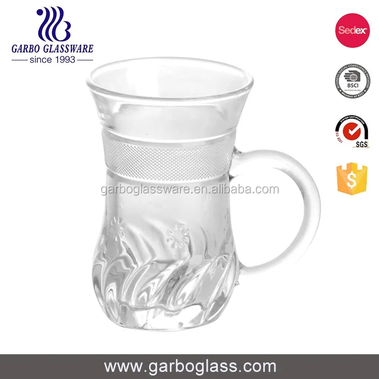 Kruyoku Beer Handle Drinking Glass Beer Cup for Promotion