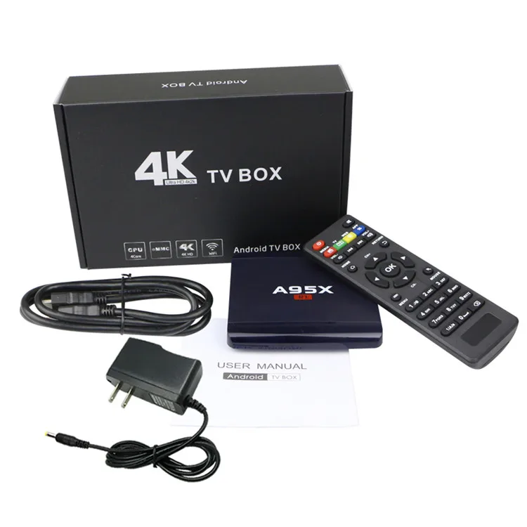 2018 China manufacturer A95x R1 amlogic S905W 1G 8G for sale Android 7.1.2 tv box HDD player