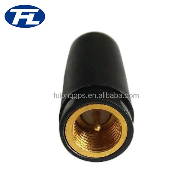 27.5mm length Portable Short Black Stub Antenna with SMA Male Connector