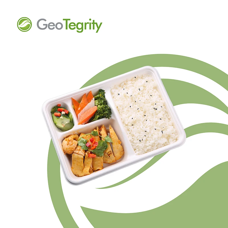 Sugarcane Compostable Supermarket Tray Eco-friendly Trays Supermarket Trays