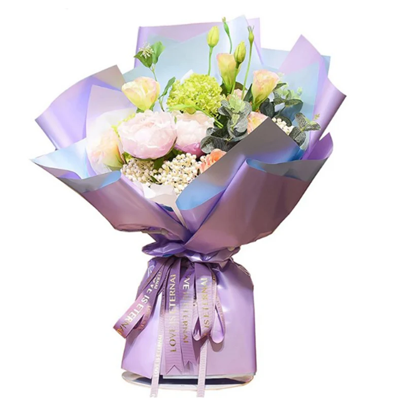 Smooth Wrapping paper for flower gloss waterproof flower packing paper wholesale