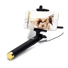 Universal Extendable Handheld Bluetooth Wired Remote Selfie Stick Monopod Free Shipping
