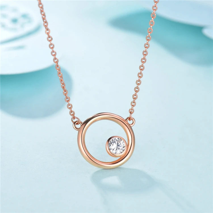 Ожерелье Qings для матери и дочери из стерлингового серебра 925 пробы с покрытием из розового золота, ожерелье для мамы, подарок на день матери