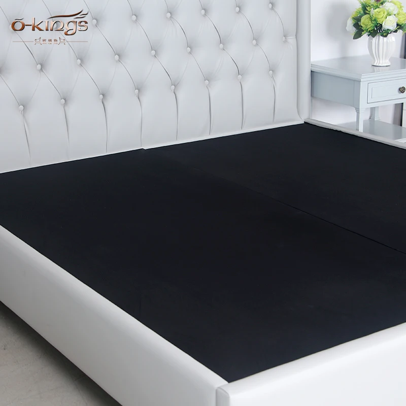Home decor bed with tufted headboards,hotel bed frame in China OKS-0596