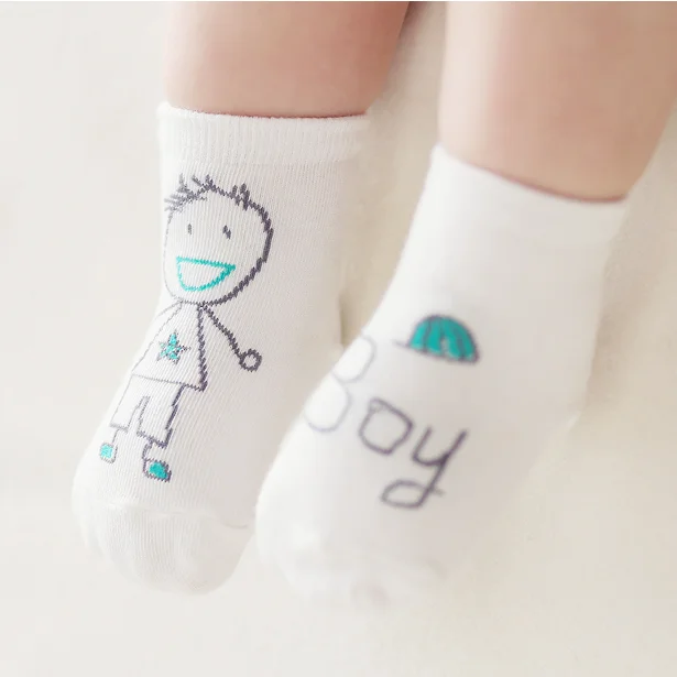 Cheap and good quality custom cotton boy girl socks white baby children socks