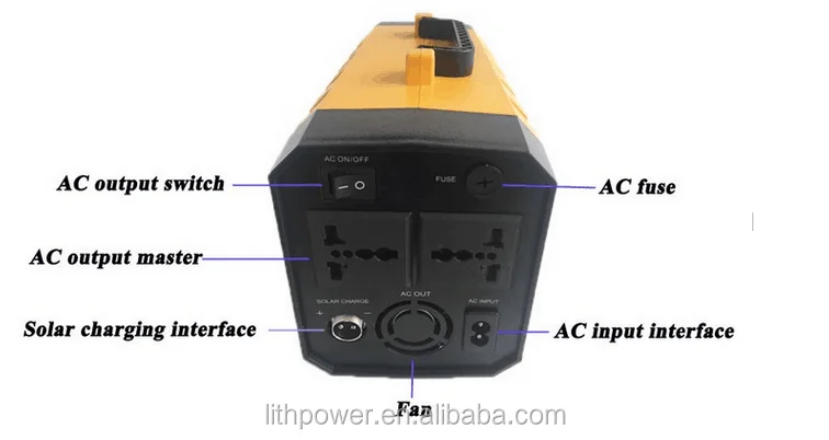 12v 30ah portable lithium battery with 110V/220V AC output generator for emergency