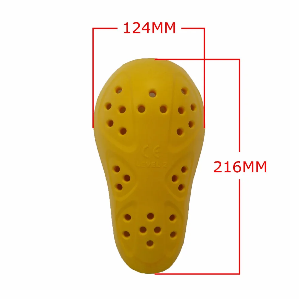 Professional Adult Protective Vest with Thin Yellow XY Type Motorcycle Shoulder Elbow Knee Pads CE Level 2 Approved Soft Type