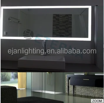 Большое настенное зеркало для ванной с подсветкой для отеля