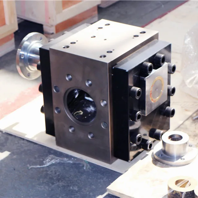 batte herringbone chemical industry polymer cast film extrusion line hot melt adhesive gear extruder melt pump design