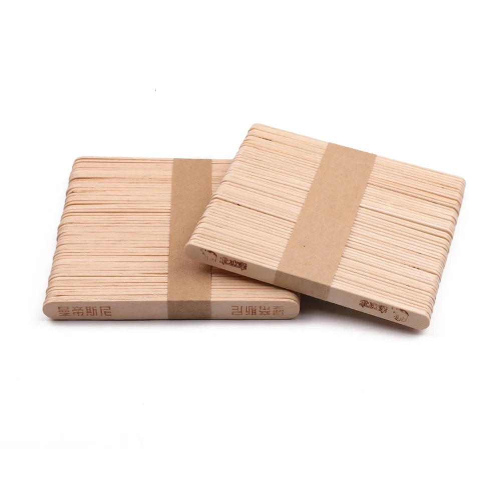 2024 hot sale food-grade Round Edge Wooden Ice Cream Sticks