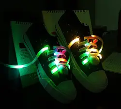 Hot Popular Nylon Led Light Shoes Shoelaces With Led For Party Use