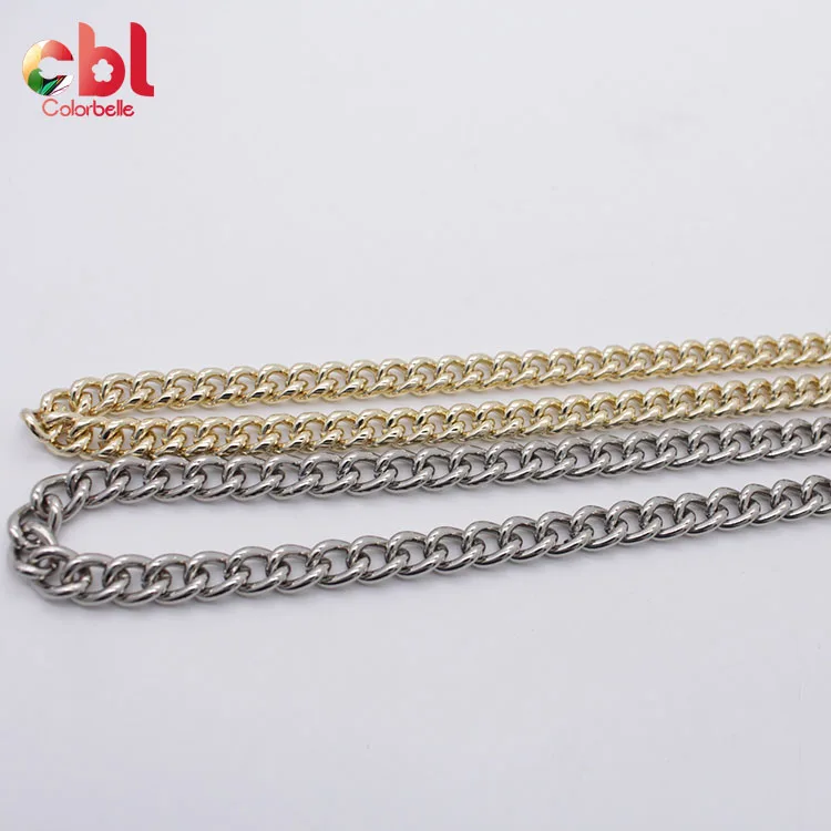 Metal chain for leather bag/handbag handle/leather chain purse strap