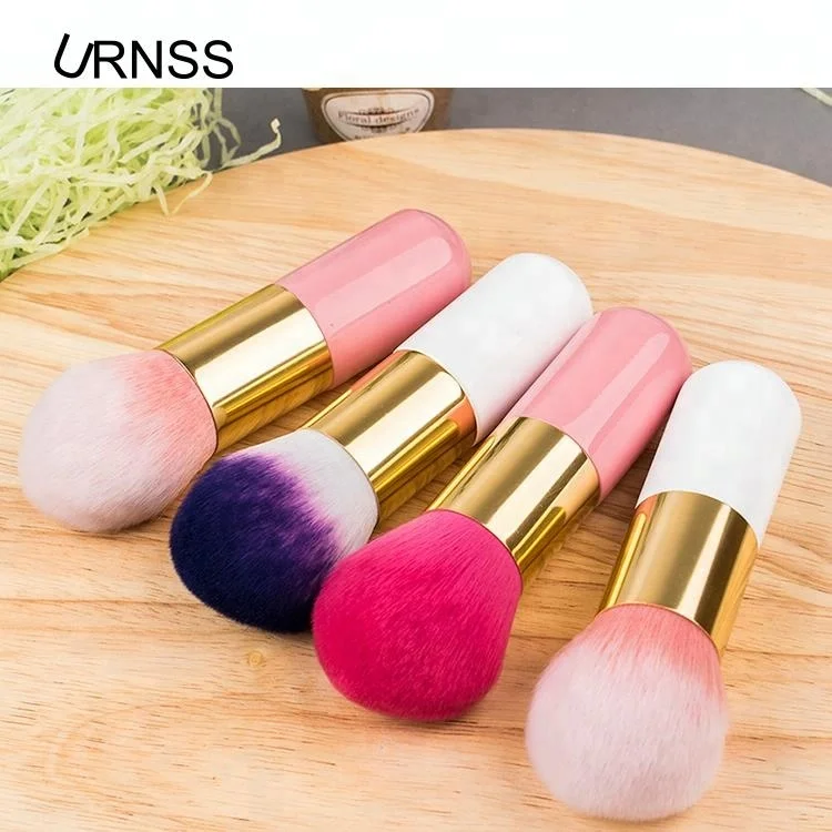 China supply Amazon hot selling Vegan private label flat single brush cosmetic brush for make up