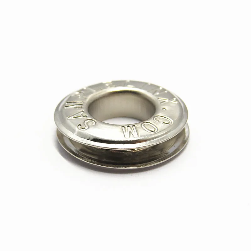 20mm Plating Engrave Logo  Eyelets Curtains With Washer