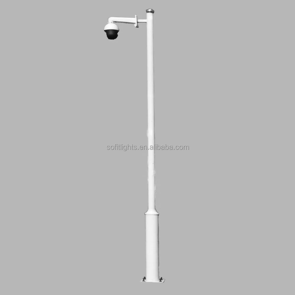 
Galvanized q235 steel tubular electric 5 meters cctv camera pole price 