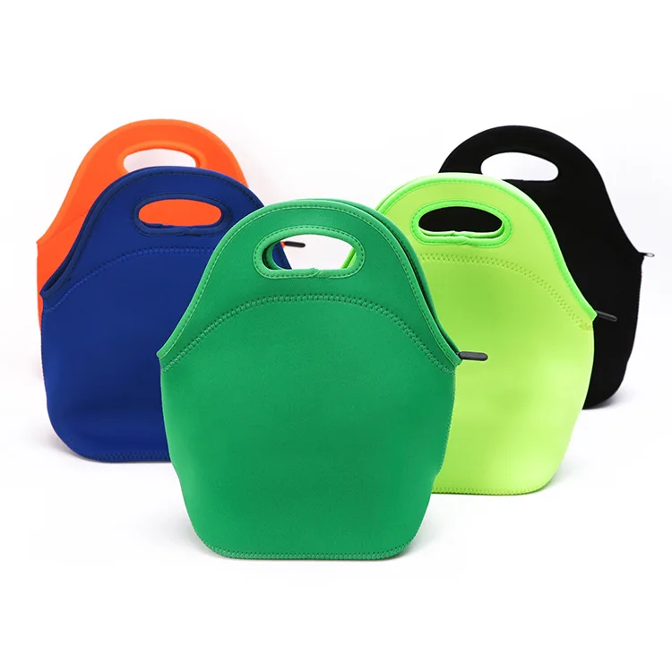 High Quality Blank Insulated Neoprene Lunch Cooler Tote Bag for Kids, Women, Men
