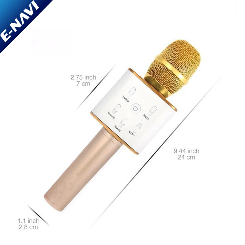 Hot Sale Handheld KTV Q7 Q9 H8 WS858 Q5 Mini USB Wireless Kareoke Microphone Speaker