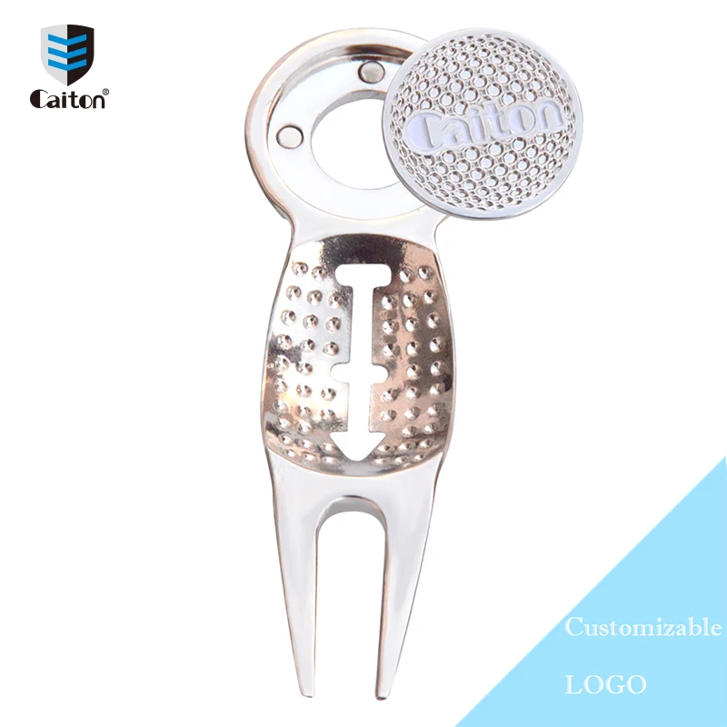 Caiton  Ball Marker Ball Liner Plus Golf Repair Tool Pitch Fork golf divot tool