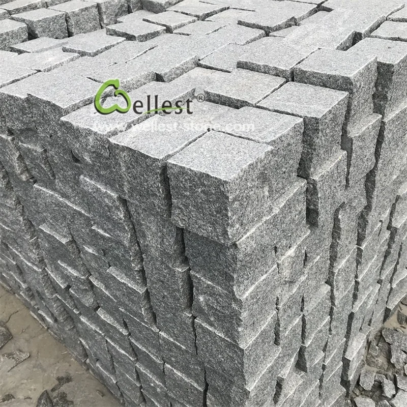 Grey stone granite cube10x10x10