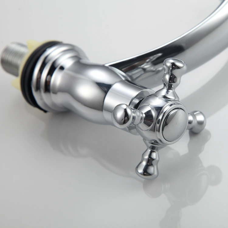 Hot Sales Deck Mounted Polished Chrome Finished Single Cold Water Faucet Lavatory Basin Sink Faucet