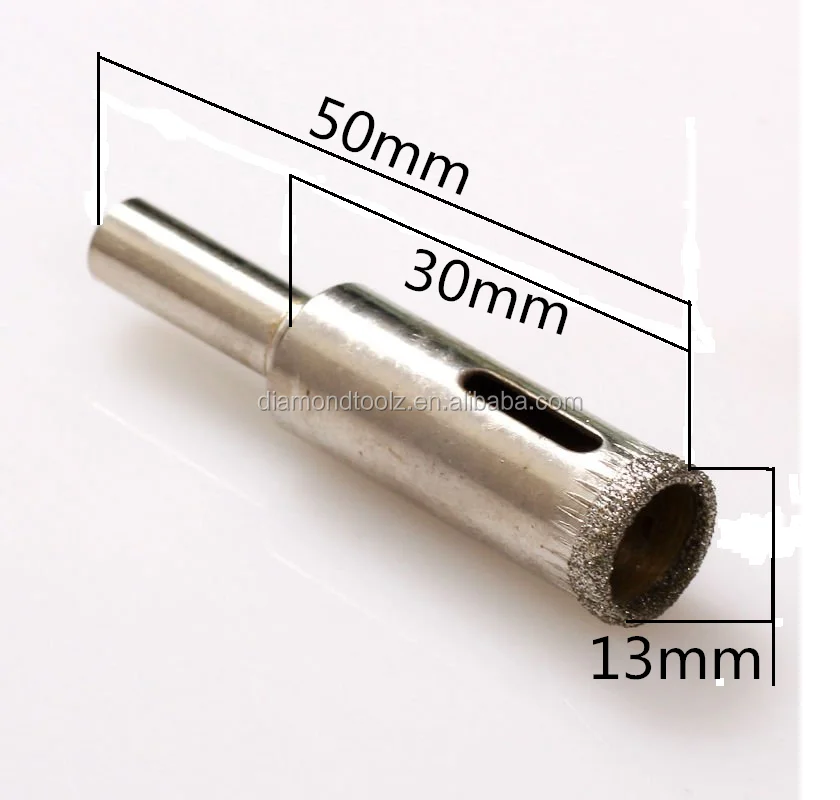 Diamond hole drill bit core drill bit with diamond tip for glass drilling