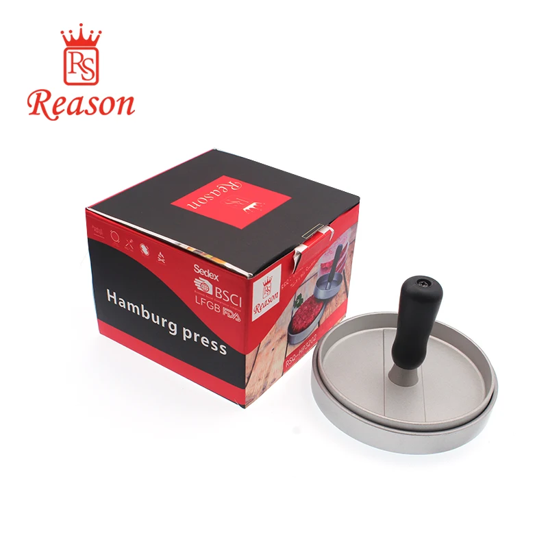 Promotion Cast Aluminum Hamburger Meat Press and PP Handle