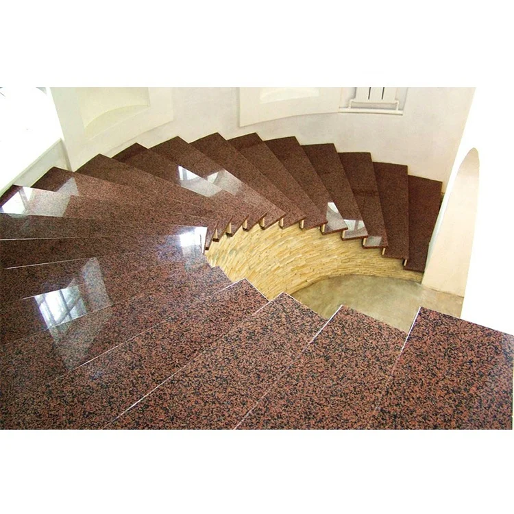 
Buy wholesale flamed polished cheap natural red grey black labradorite granite stone tile steps stairs 
