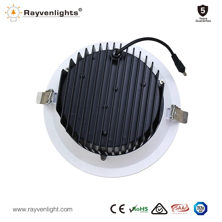 5 years warranty frameless led downlight UGR<19 anti-glare COB downlight 60 degree led light 6/8 inch 12-50W