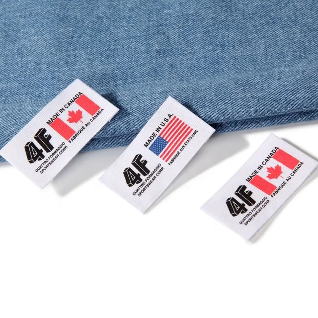 Атласная этикетка с инструкцией по стирке