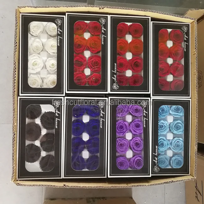 A grade preserved rose 4-5cm fresh and natural stabilized eternal rose flower on sale