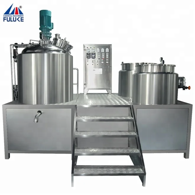 1000 литровый вакуумный гомогенизатор, вакуумный крем, гомогенизатор, эмульгирующий миксер