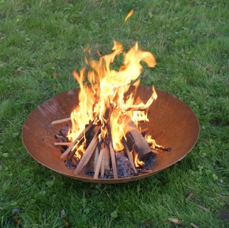 Corten Steel Fire Bowl 100cm