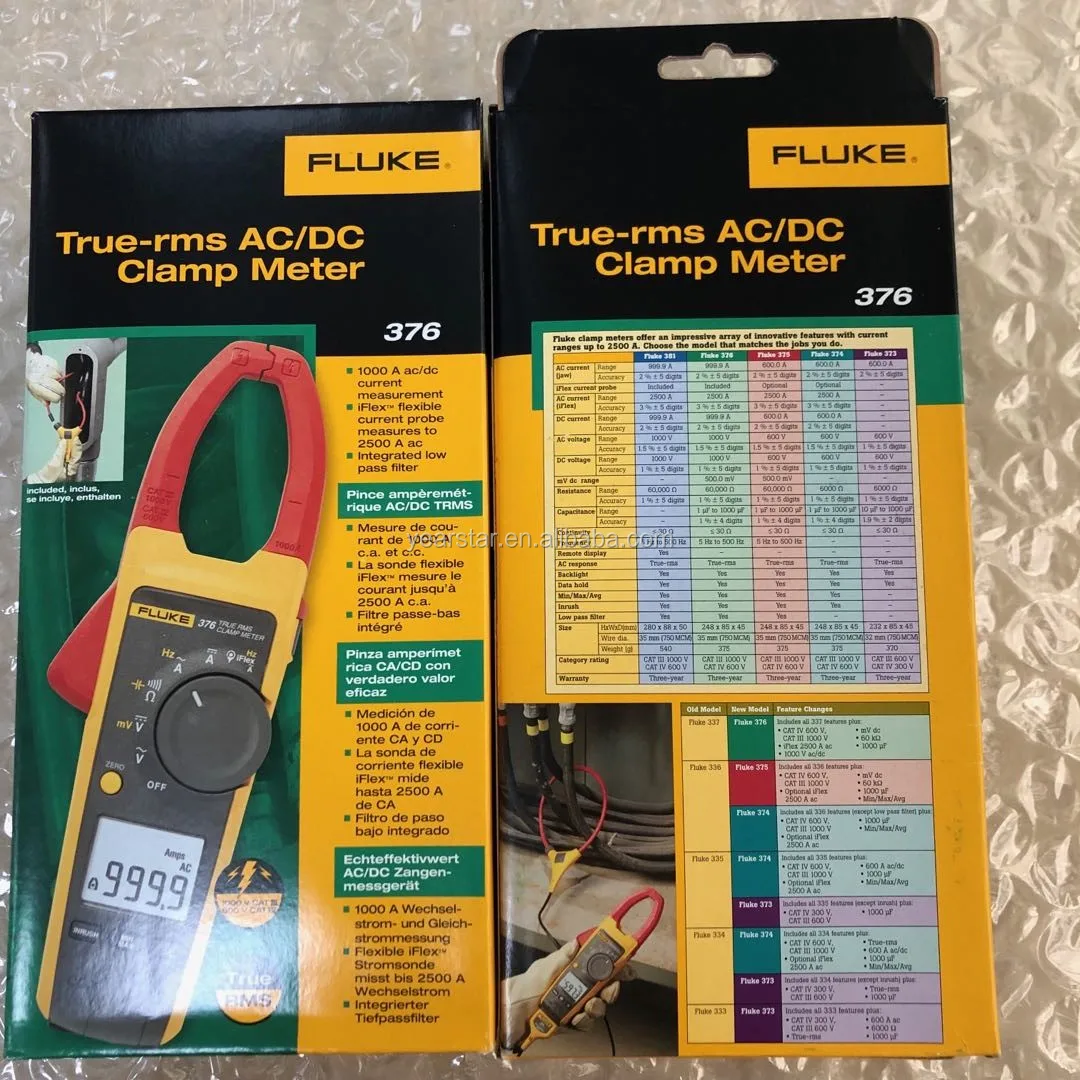  Клещи Fluke 376 True-rms AC/DC с