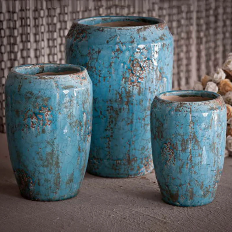 Wholesale Out Door Antique Large Plant Handmade Floor Terracotta Pots