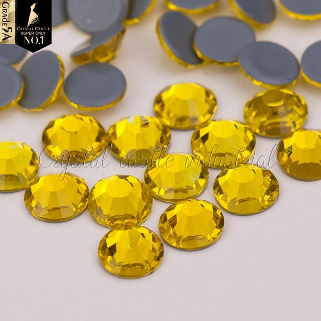 Wholesale apparel accessories 5A loose ss20 colorful same cut facets crystal glass flat back hot fix rhinestone