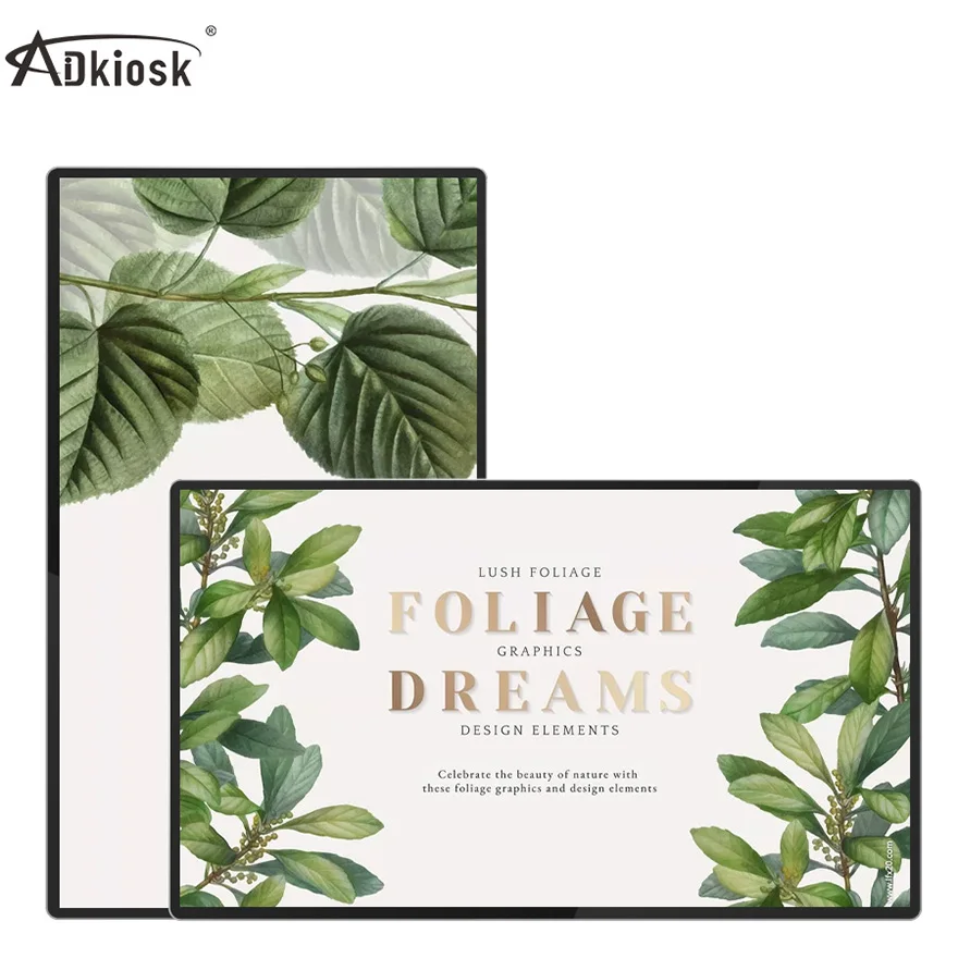 
43inch wall-mounted led tv full hd restaurant advertising menu board WiFi 3G wireless/ wired network android multimedia player 