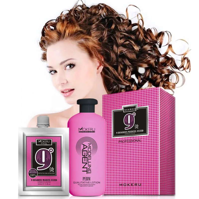 MOKERU professional organic permanent best curly hair perm products for straight hair