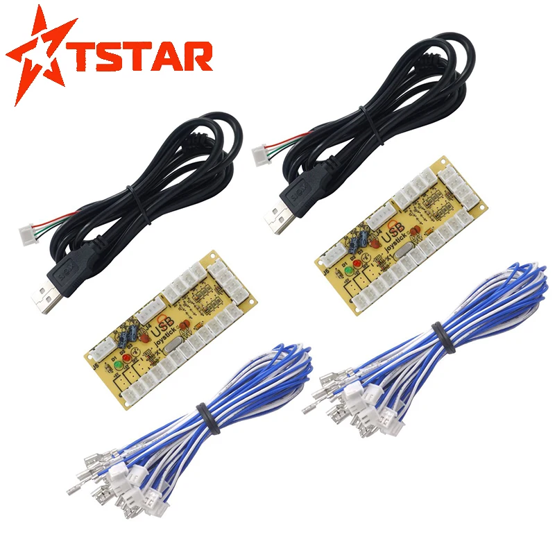 Amazon, Лидер продаж, 2 игрока, аркадный джойстик, контроллер, USB-контроллер для ПК, Многоадресная клавиатура, USB-кодировщик