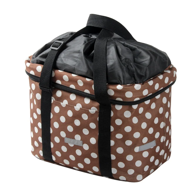 25L multifunctional portable colorful  bicycle basket handlebar bag
