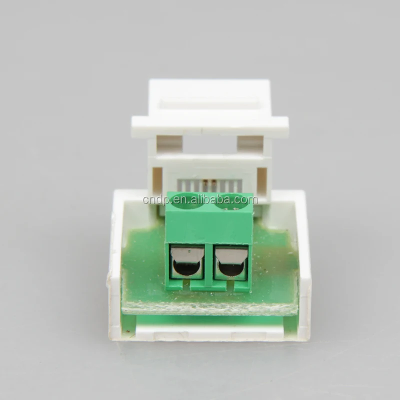 RJ11/RJ12/RJ45 connector telephone 6p2c connector 90 degree Cat3 cable connector