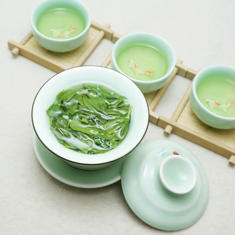 
Top quality China chunmee green tea41022 100g per bag package fresh good taste 