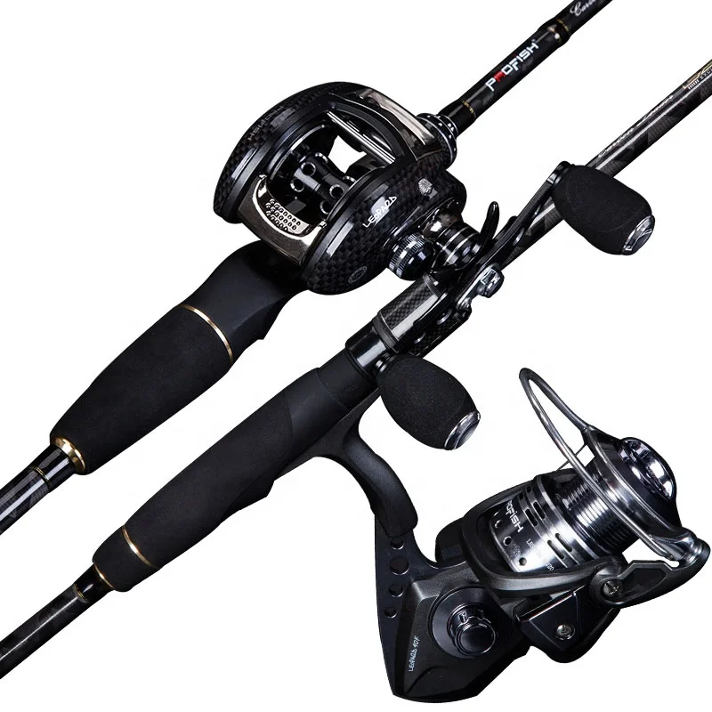 High Quality Carbon Fiber Fishing Rod Combo Spin Casting