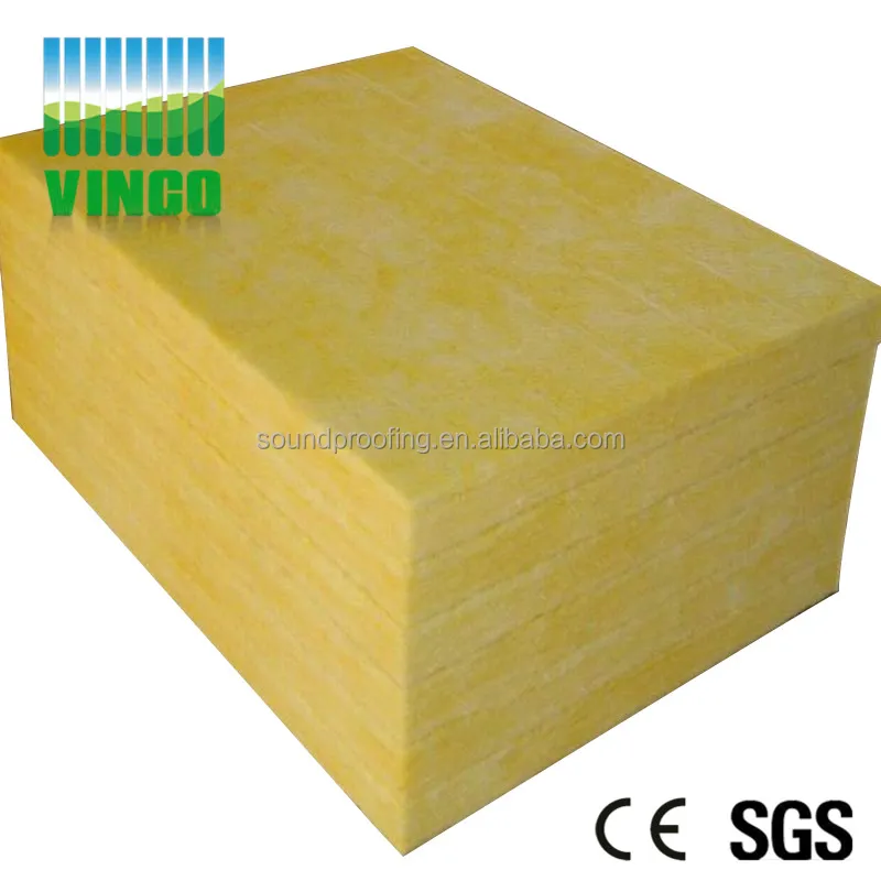 Cheap with good quality Sound insulation & fire proof black rock wool panel 50mm glass wool