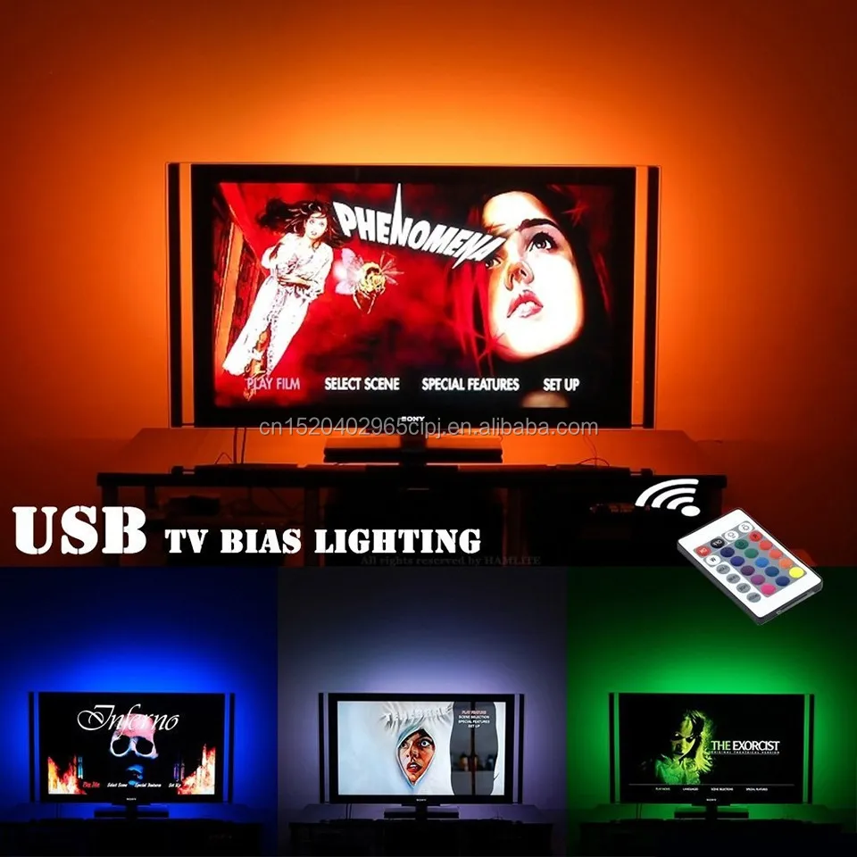 5V SMD5050 RGB 60led/m  white 10mm PCB TV backlight strip with self adhesive backing tape led 5V usb powered led strip light