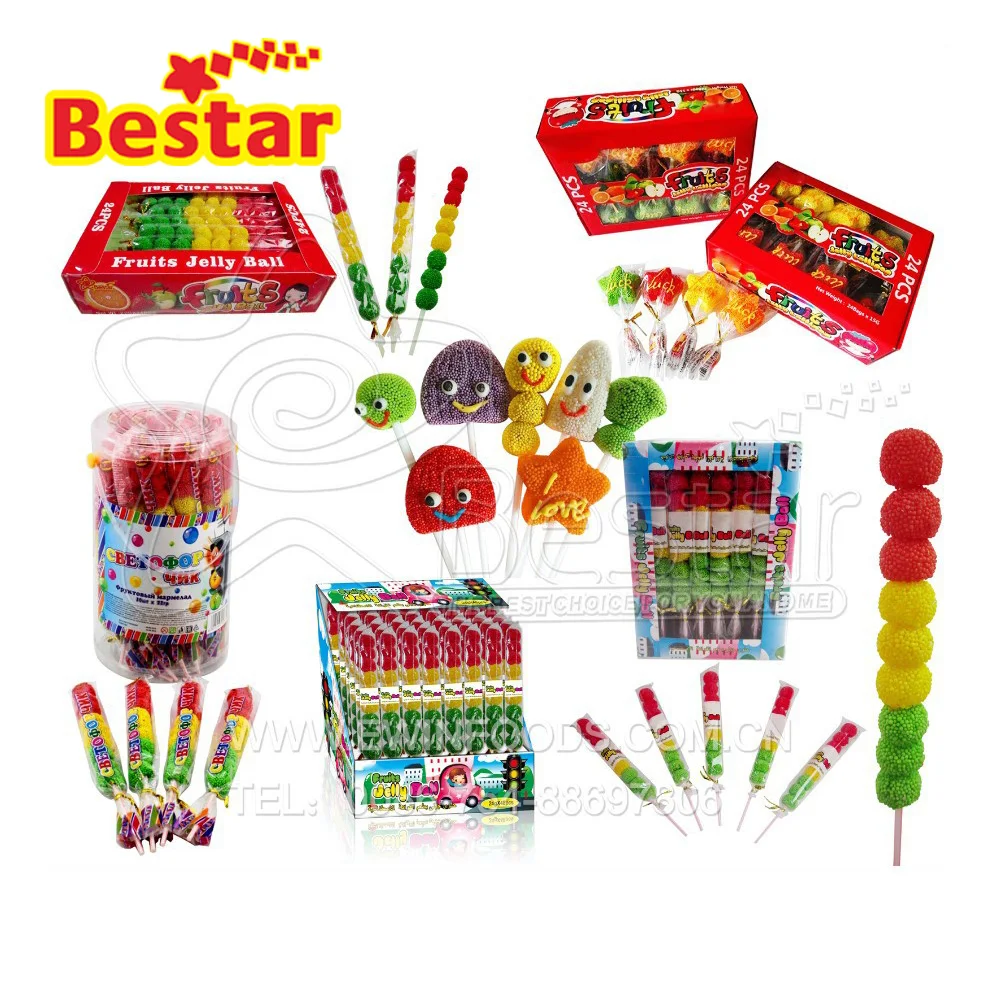 Fruit Jelly Ball Soft Lollipop ( MOQ 500 Cartons )