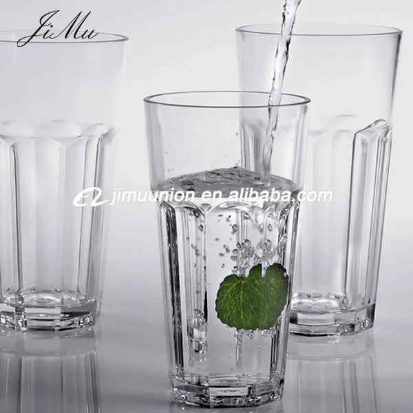 wholesale unbreakable Polycarbonate plastic cold drink Glass Cup cooler water glass cup juice drinking glasses Tumblers